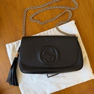 Gucci Black Leather Bag